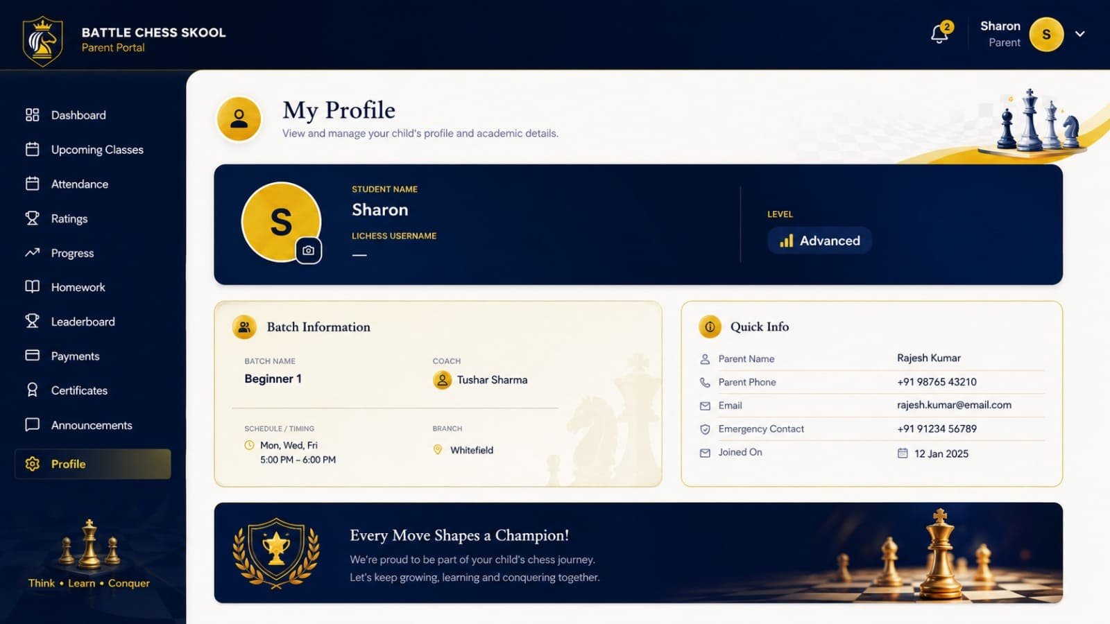 Student Profile